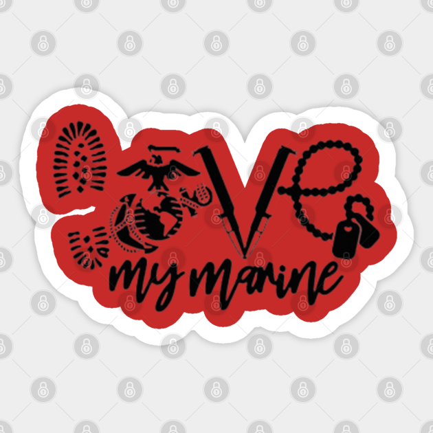 Free Free Love My Marine Svg