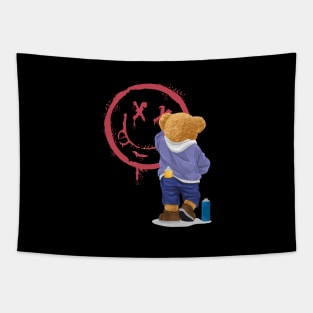 FUNNY TEDDY BEAR Tapestry