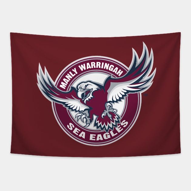 Manly Warringah Sea Eagles Tapestry by zachbrayan