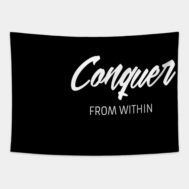 Conquer from within Tapestry by Motivation King