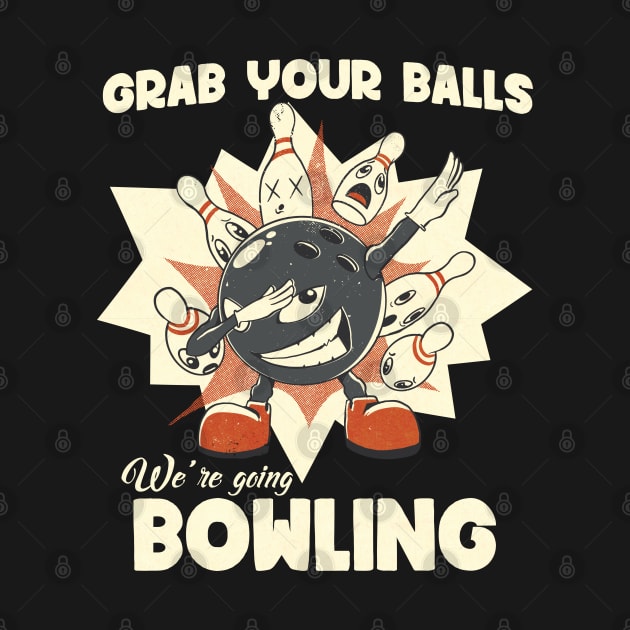 Funny Bowling League Art by Emmi Fox Designs