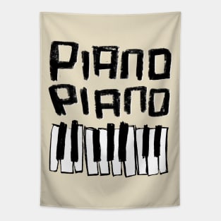 Piano Piano with Piano Keys Tapestry