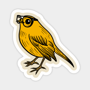 Cute Little Bird Nerd Magnet