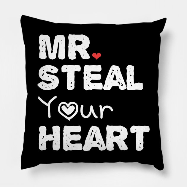 Mr. steal your heart Pillow by Dfive