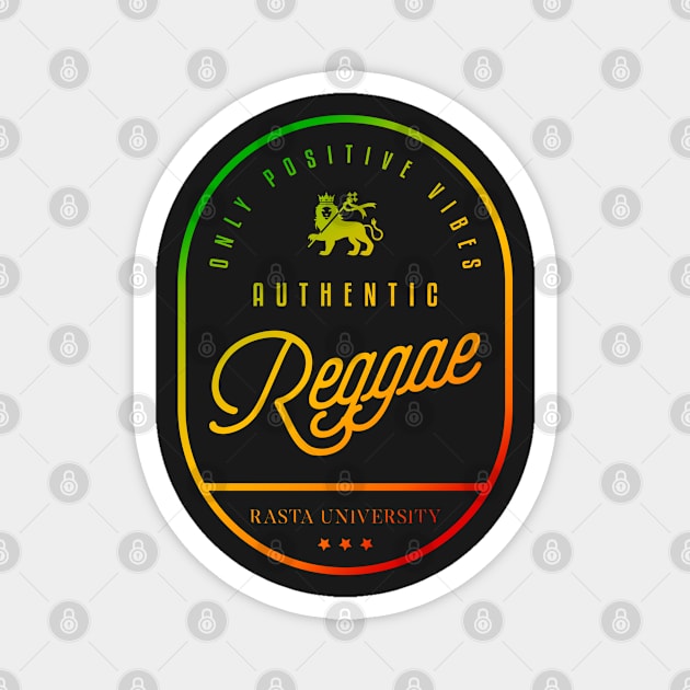 Rasta University Authentic Reggae Rasta Colors Magnet by rastauniversity