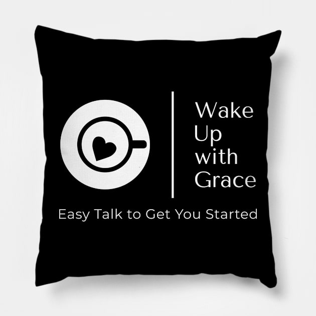 WUWG White Logo Pillow by Grace's Grove Audio