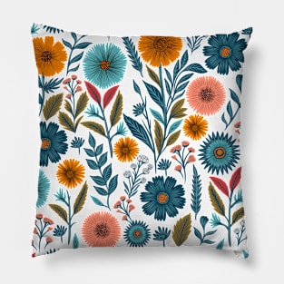 Colorful flowers Pillow