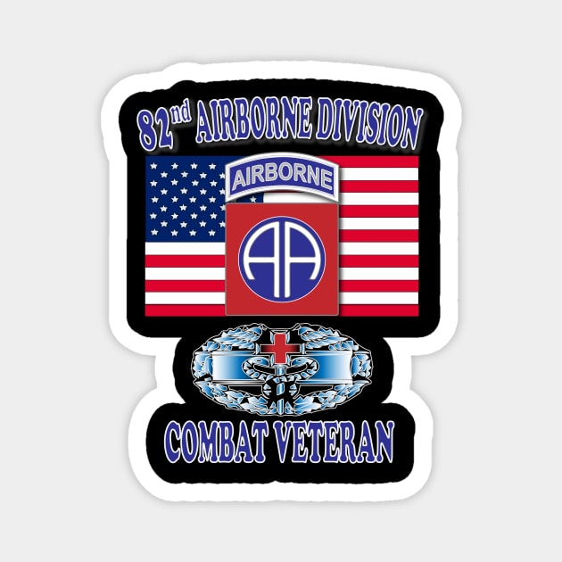 82nd Airborne Combat Medic- Veteran Magnet by Relaxed Lifestyle Products