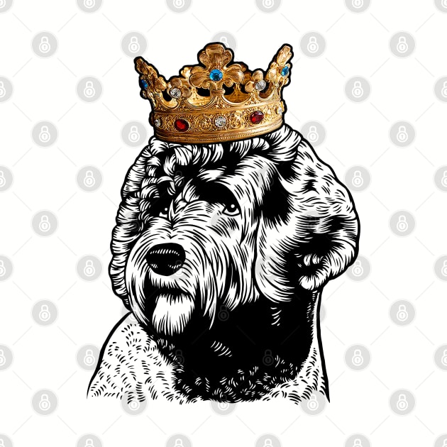 Portuguese Water Dog King Queen Wearing Crown by millersye