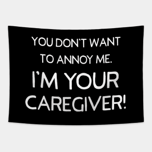 Funny Sarcastic Caregiver CNA Nurses Aids Gift Tapestry