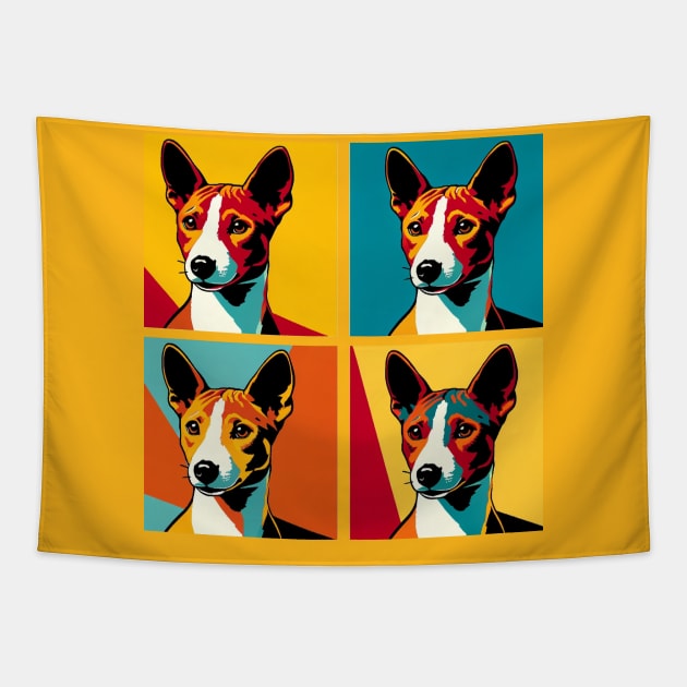 Basenji Pop Art - Dog Lovers Tapestry by PawPopArt