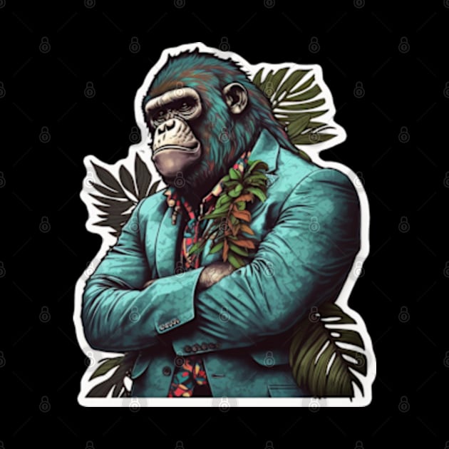 Shades of Toughness - Cool Gorilla by teehood