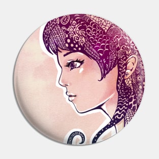 Girl with Decorative Hair Pin