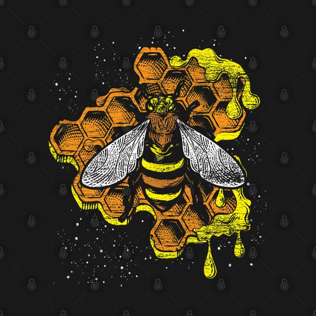 bee lover beekeeper grunge by ShirtsShirtsndmoreShirts