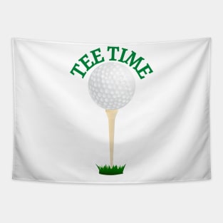 Tee time | Golfer gift idea Tapestry