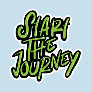 Start The Journey Text Typography T-Shirt