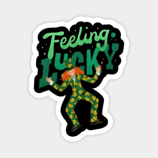 Happy St. Patrick Day - Feeling Lucky Magnet