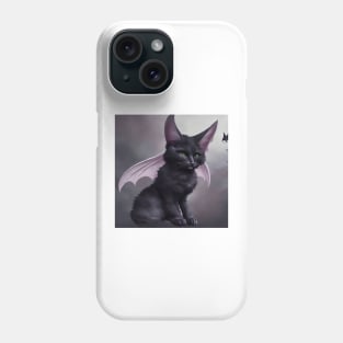 BatCat Plushie Whimsical Wall Art Phone Case