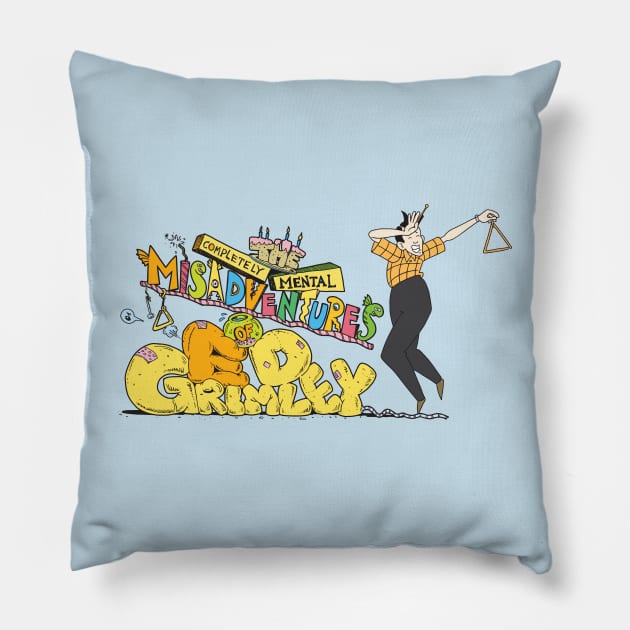 Ed Grimley Cartoon Pillow by Chewbaccadoll