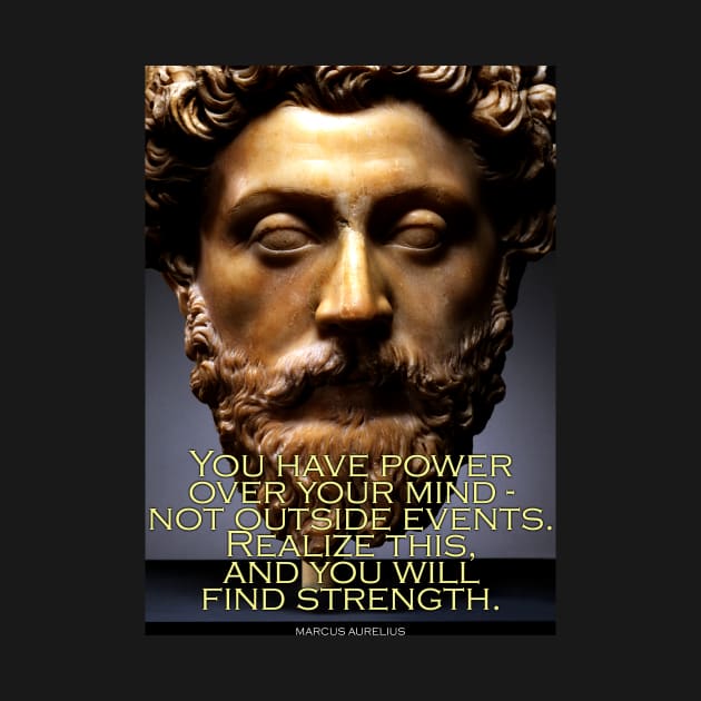 Marcus Aurelius Inspirational Quote 1 by pahleeloola