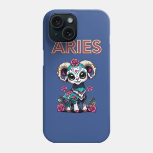 Adorable Sugar Skull Aries Phone Case