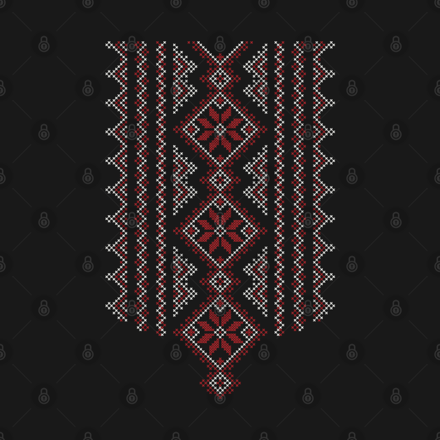 Palestinian Jordanian Realistic Embroidery Pattern 15 Palestine