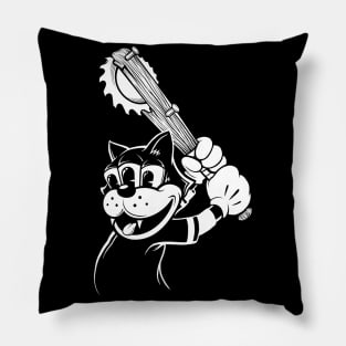 Cat With a Bat Pillow