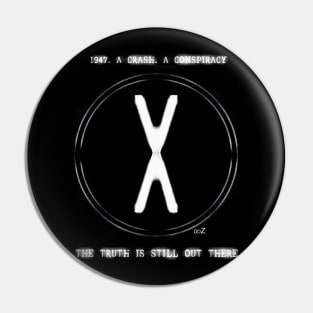 X-files old logo Pin