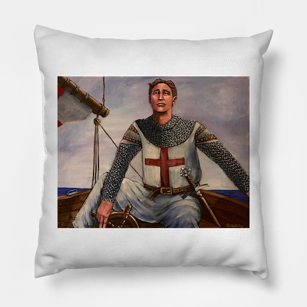 Knights Templar Pillow by GOGARTYGALLERY