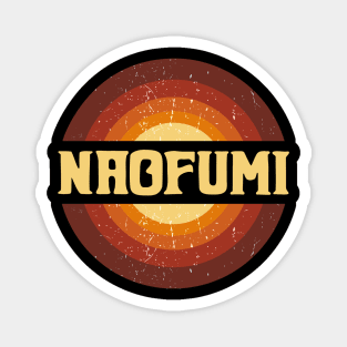 Vintage Proud Name Naofumi Anime Gifts Circle Magnet