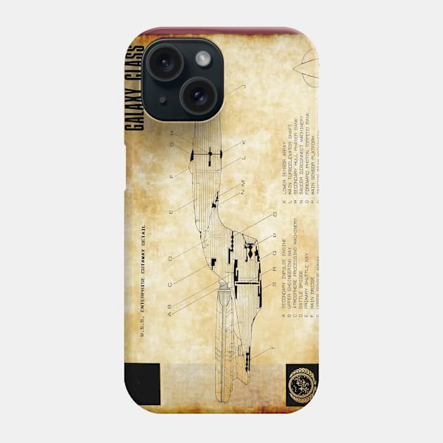 Federation Technological Survey NextGen Cutaway Phone Case by Starbase79