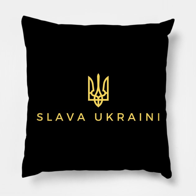 SLAVA UKRAINI Pillow by DoggoLove