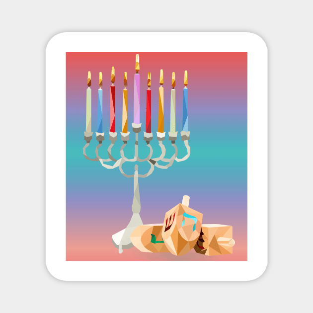 Menorah Magnet by jrepkin