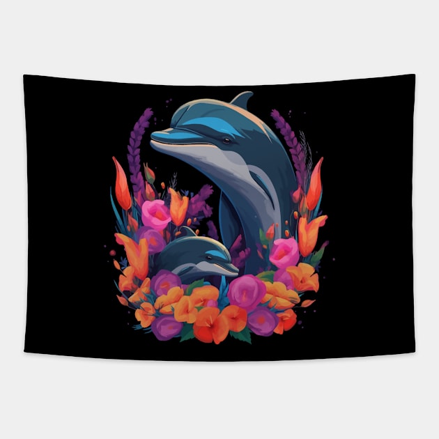 Porpoise Mothers Day Tapestry by JH Mart