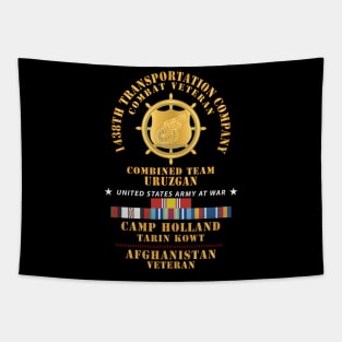 1438th Trans Company - Camp Holland Afghanistan Vet w AFGHAN SVC X 300 Tapestry