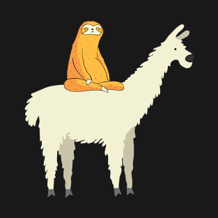 Cute Llama and Sloth Friends Adorable Animals T-Shirt