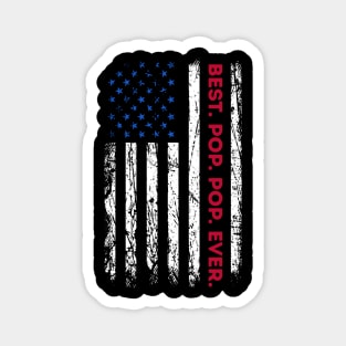 Best Pop Ever Vintage American Flag Fathers Day Magnet