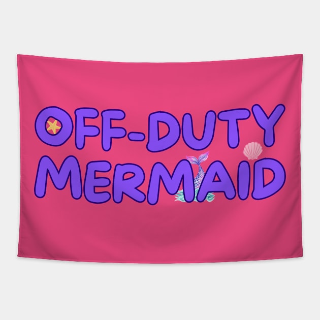 Off-Duty Mermaid Tapestry by Spatski