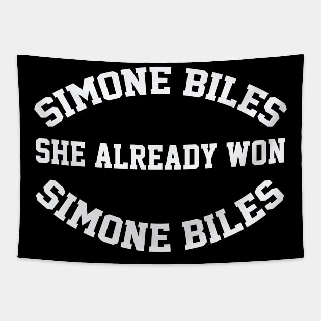 Simone Biles, She already won Tapestry by AMBER PETTY