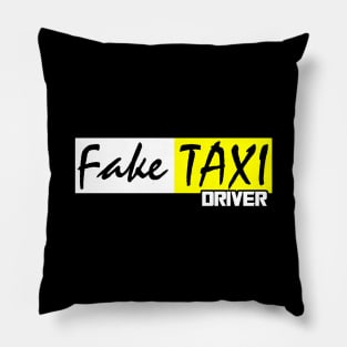 fake taxi driver Pillow