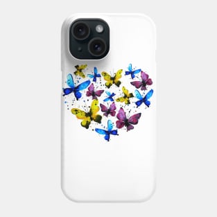 Butterfly heart Phone Case