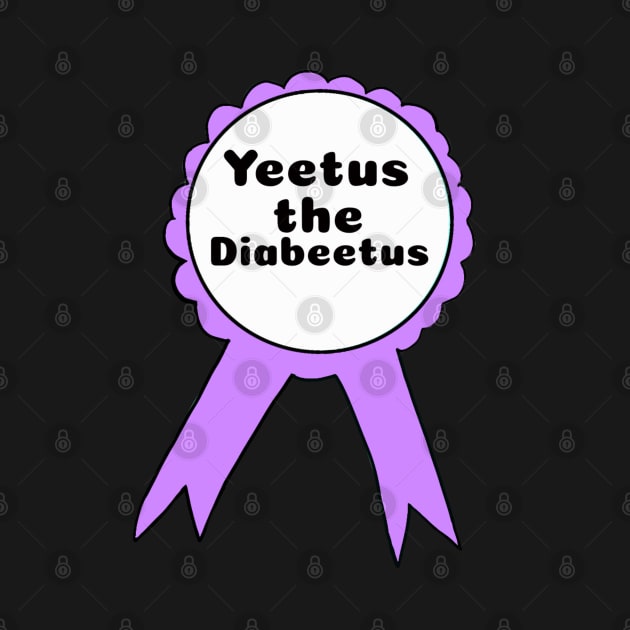 Yeetus the Diabeetus Ribbon - Purple by CatGirl101