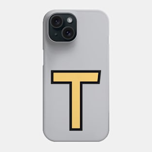 Funky Yellow Letter T Phone Case