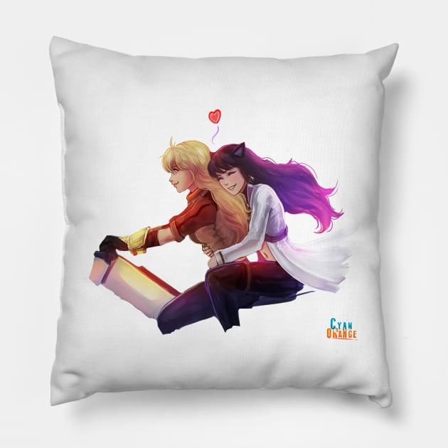 Bumbleby - Yang & Blake Pillow by Cyan-Orange