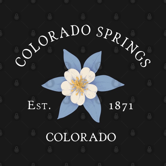 Colorado Springs CO Vintage Columbine by TGKelly