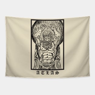 ATLAS aesthetic Ancient Greek sculpture Concept Tapestry