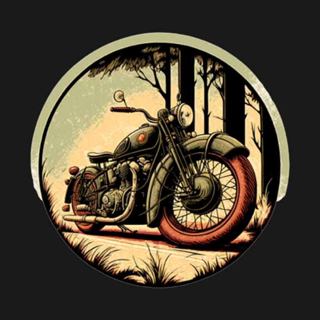 vintage motorcycle by blackwish