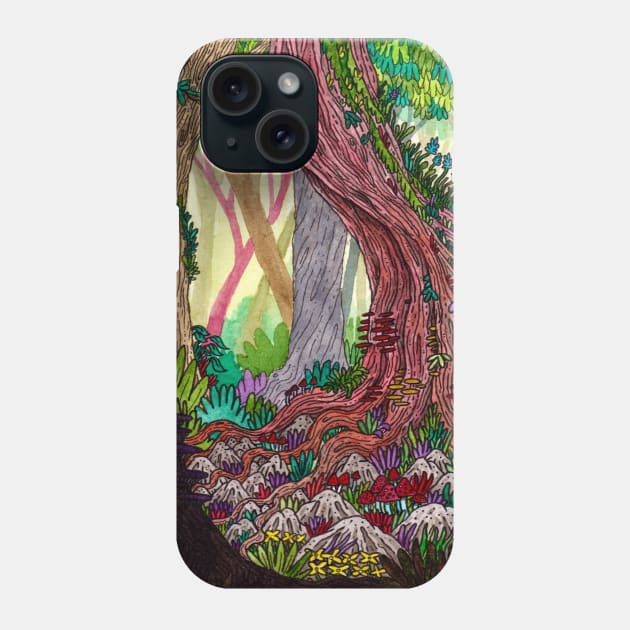 Deep in the forest Phone Case by loftyillustrations