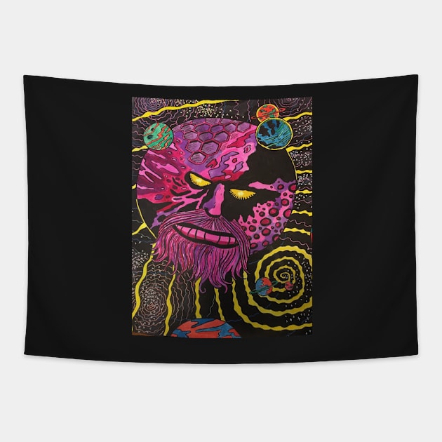 Ego the Living Planet Tapestry by DaveProch