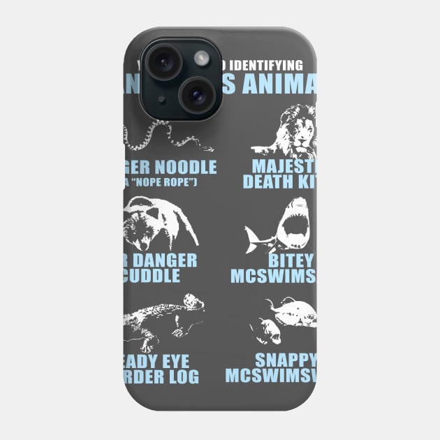 Your Guide to Identifying Dangerous Animals Phone Case by NerdShizzle